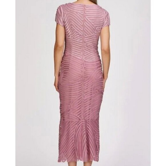 JS Collections Pink Multi Julianna Ombre Soutache Cocktail Dress - Picture 3 of 4